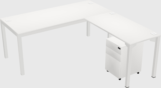 L-shaped desk