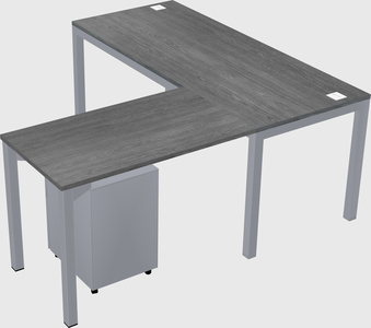 L-shaped desk