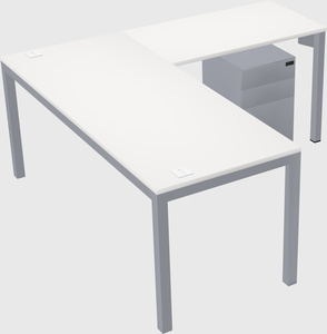 L-shaped desk