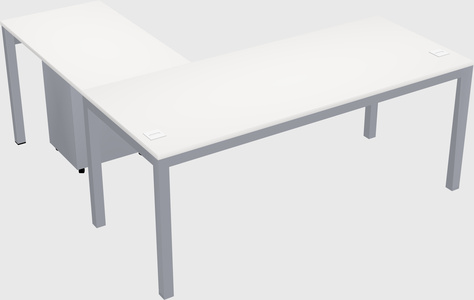 L-shaped desk