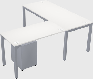 L-shaped desk