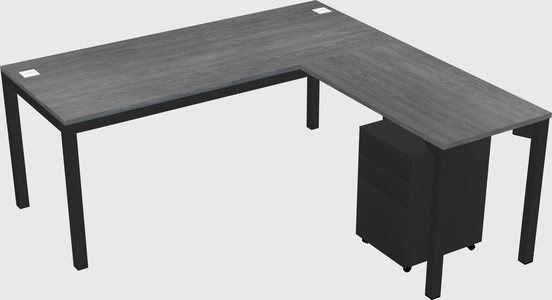 L-shaped desk