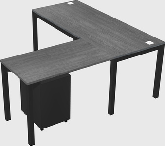 L-shaped desk