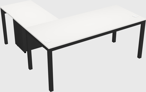 L-shaped desk