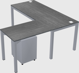 L-shaped desk