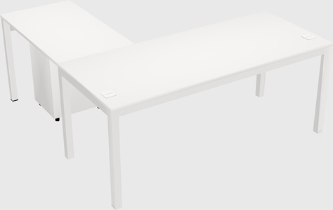 L-shaped desk