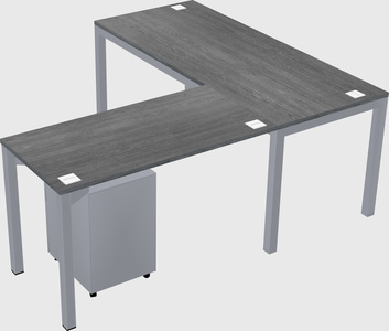 L-shaped desk