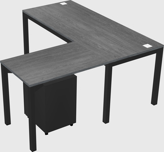 L-shaped desk