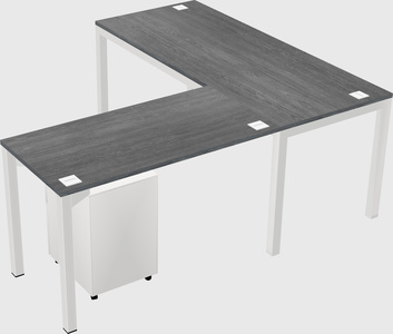 L-shaped desk