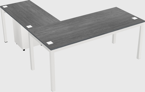 L-shaped desk