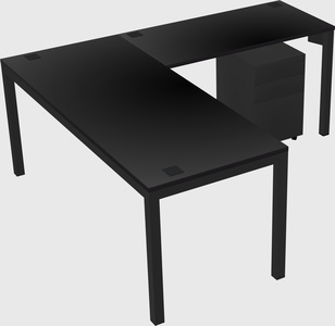 L-shaped desk
