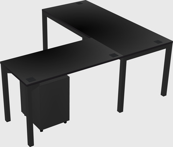 L-shaped desk