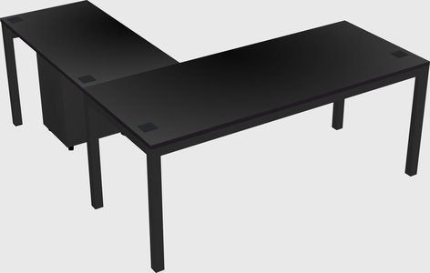L-shaped desk