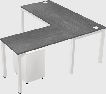 L-shaped desk
