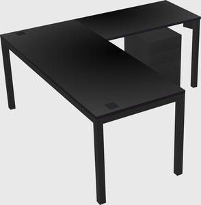 L-shaped desk