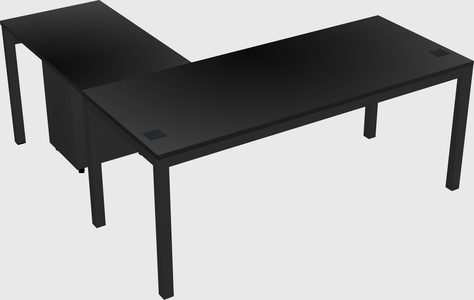 L-shaped desk