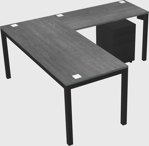 L-shaped desk