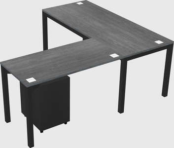 L-shaped desk