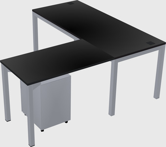 L-shaped desk