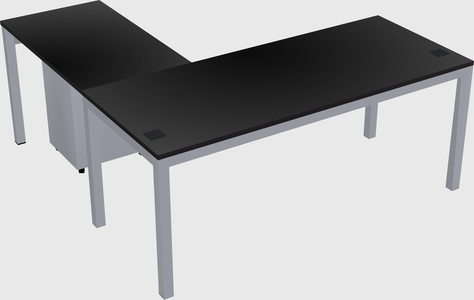 L-shaped desk