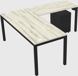 L-shaped desk