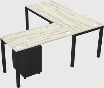 L-shaped desk