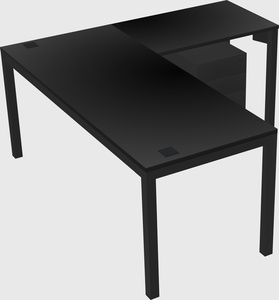 L-shaped desk