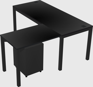 L-shaped desk