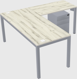 L-shaped desk