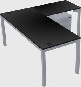 L-shaped desk