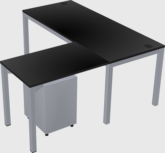 L-shaped desk