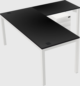 L-shaped desk
