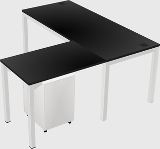 L-shaped desk