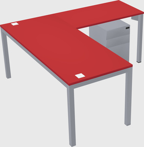 L-shaped desk