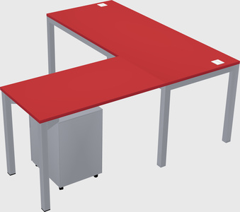 L-shaped desk