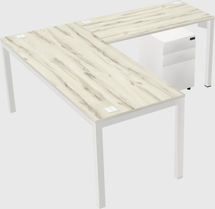 L-shaped desk