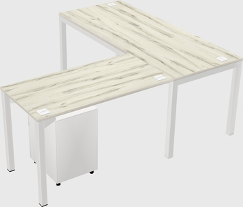 L-shaped desk