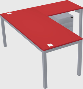 L-shaped desk