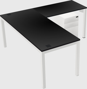 L-shaped desk