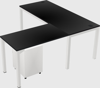L-shaped desk