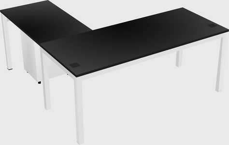 L-shaped desk