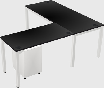 L-shaped desk