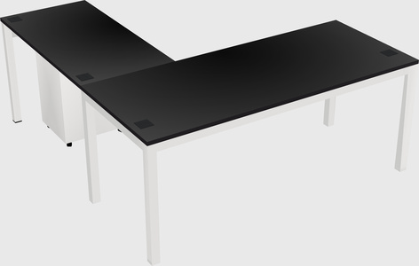 L-shaped desk