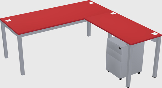 L-shaped desk