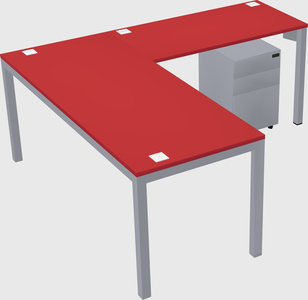 L-shaped desk
