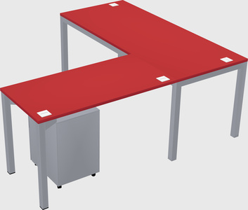 L-shaped desk