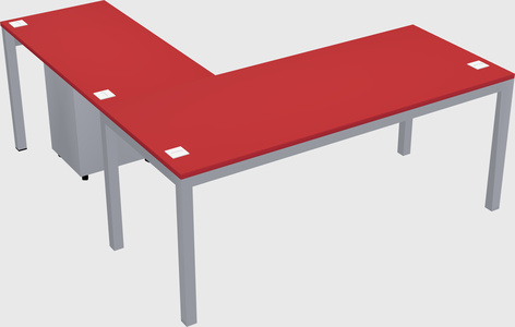 L-shaped desk