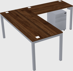 L-shaped desk