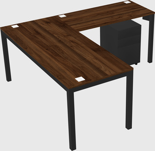 L-shaped desk