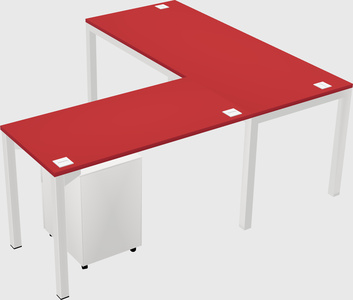 L-shaped desk